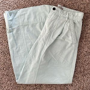 Everlane The Tourist Pant Organic Cotton/Linen, Ice Blue, Size 4